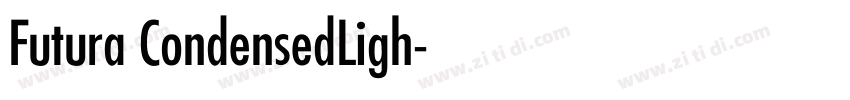 Futura CondensedLigh字体转换